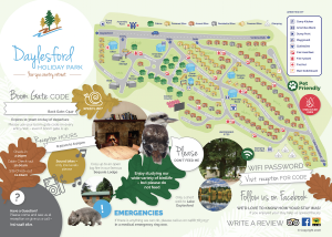 Daylesford Holiday Park Map